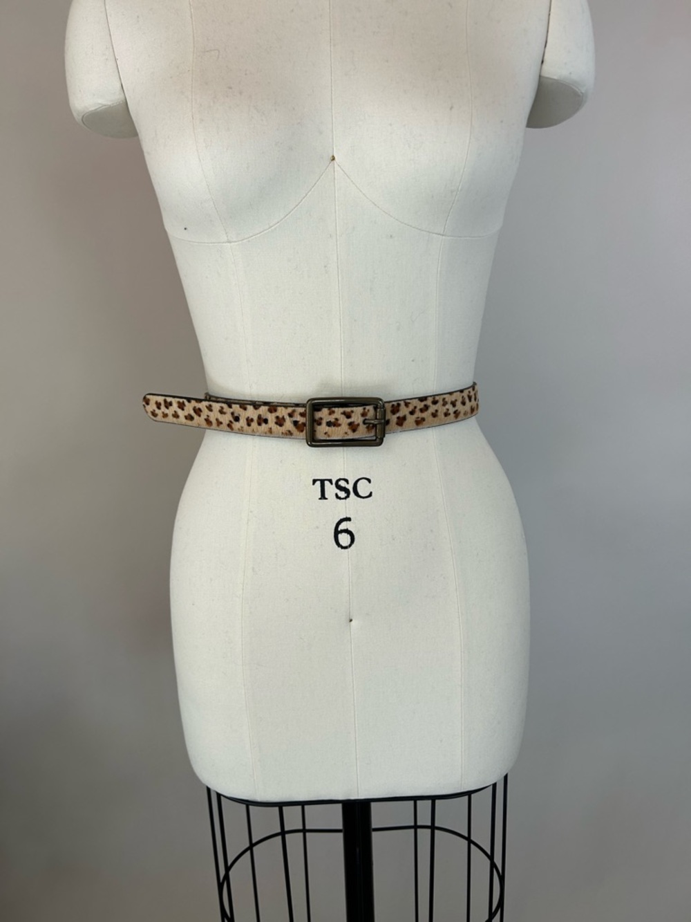 NWT Nine West Leopard Print Genuine Leather Belt Sz Small